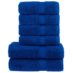 vidaXL 6 Piece Premium Towel Set SOLUND Blue 600 gsm 1