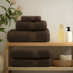 vidaXL 6 Piece Premium Towel Set SOLUND Brown 600 gsm 3
