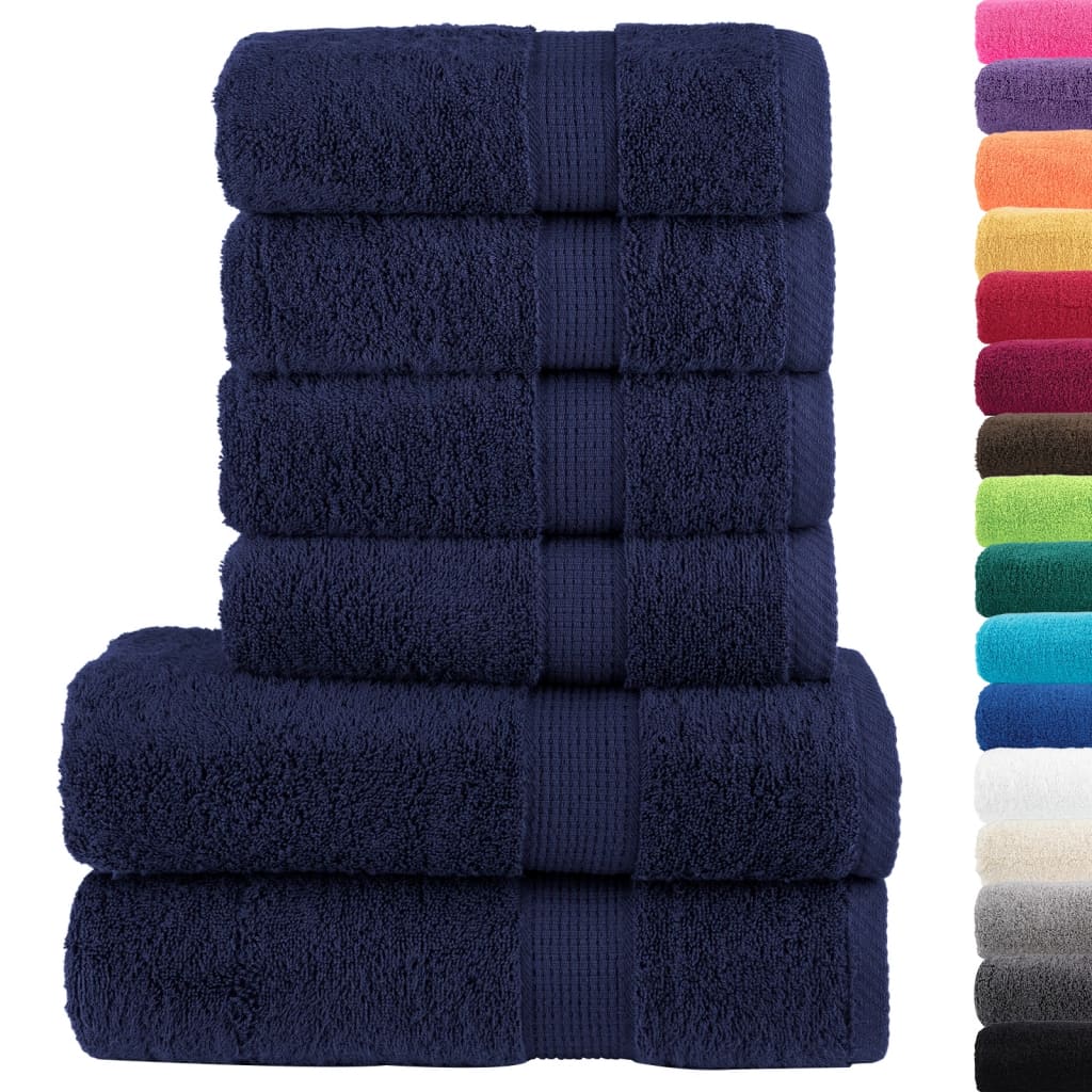 6 Piece Premium Towel Set SOLUND 600 gsm