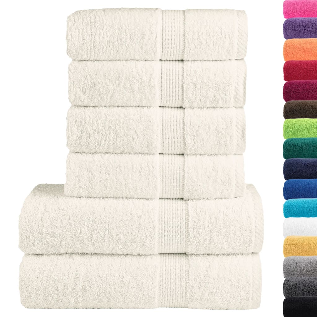 6 Piece Premium Towel Set SOLUND 600 gsm