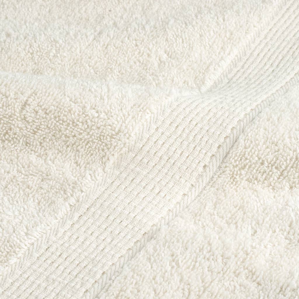 vidaXL 6 Piece Premium Towel Set SOLUND Cream 600 gsm 6