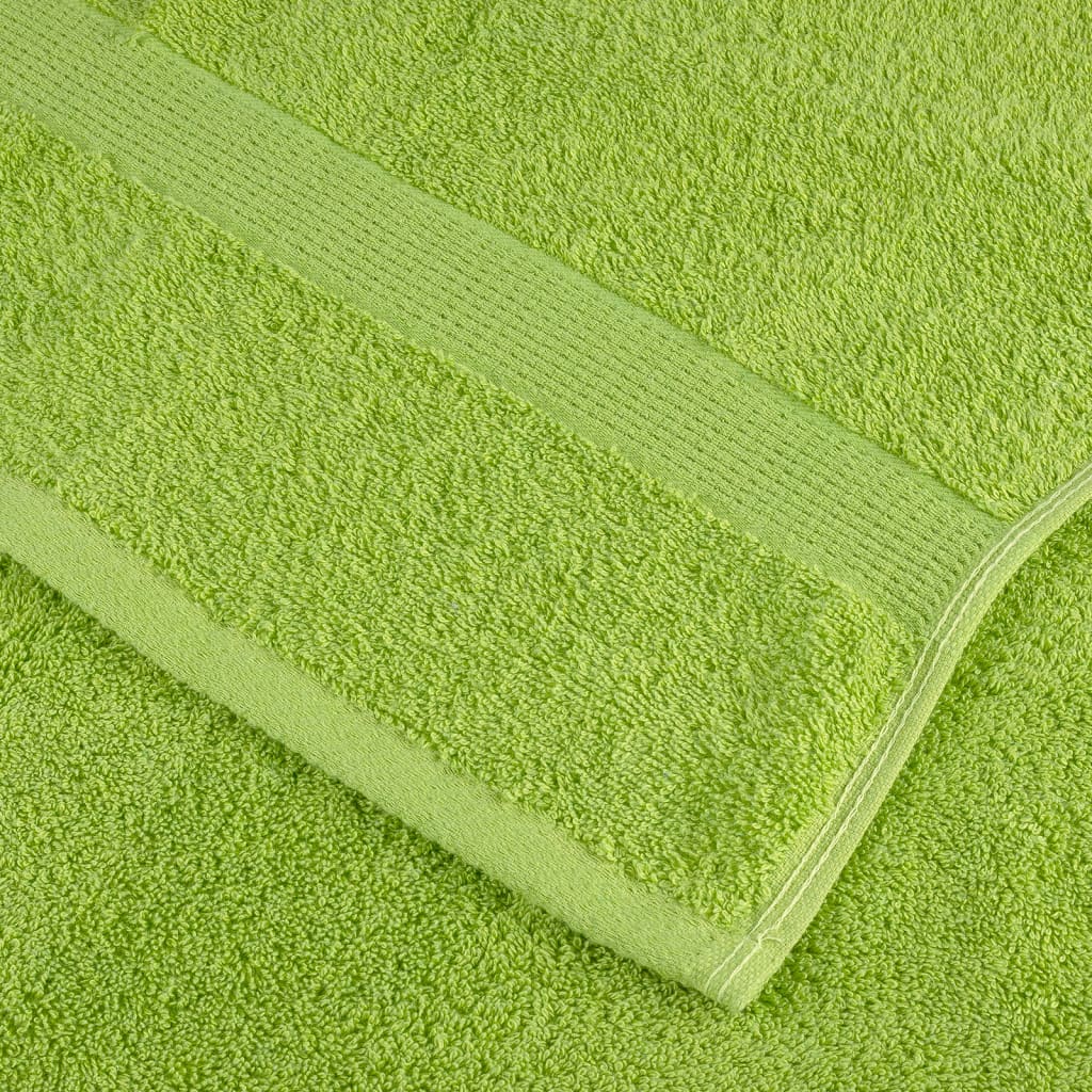 vidaXL 6 Piece Premium Towel Set SOLUND Apple Green 600 gsm 5