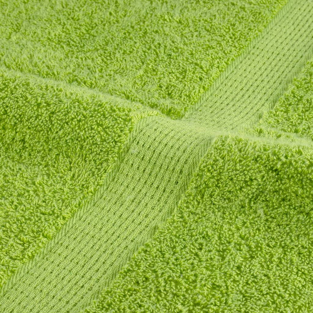 vidaXL 6 Piece Premium Towel Set SOLUND Apple Green 600 gsm 6