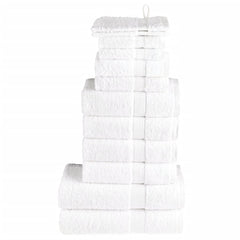 vidaXL 12 Piece Premium Towel Set SOLUND White 600 gsm 1