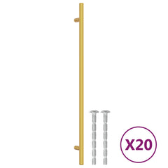 vidaXL Cabinet Handle | Set of 20 | Gold | Stainless Steel 2
