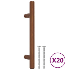 vidaXL Cabinet Handles 20 pcs Bronze 96 mm Stainless Steel 2