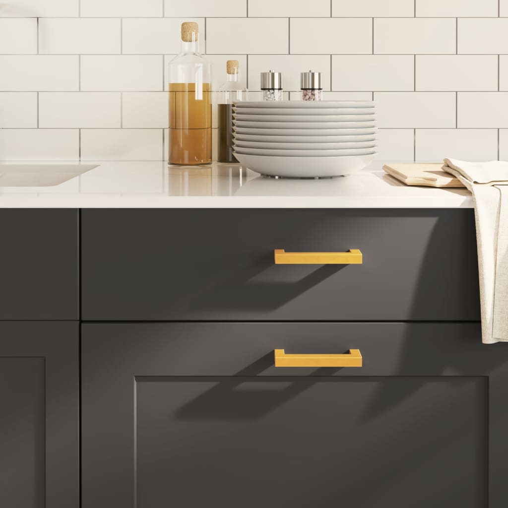 vidaXL Cabinet Handles 20 pcs Gold 96 mm Stainless Steel 1