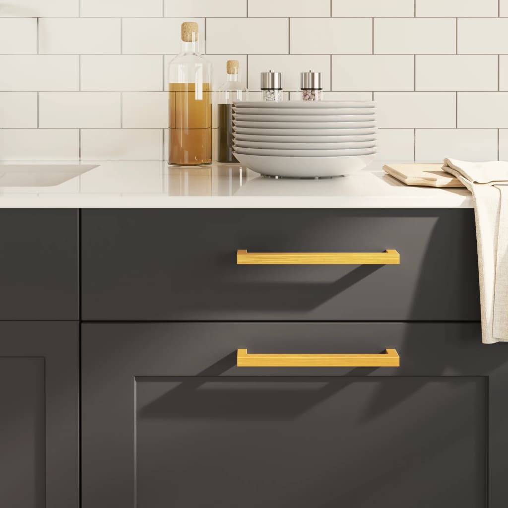 vidaXL Cabinet Handles 10 pcs Gold 192 mm Stainless Steel 1