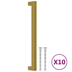 vidaXL Cabinet Handles 10 pcs Gold 224 mm Stainless Steel 2