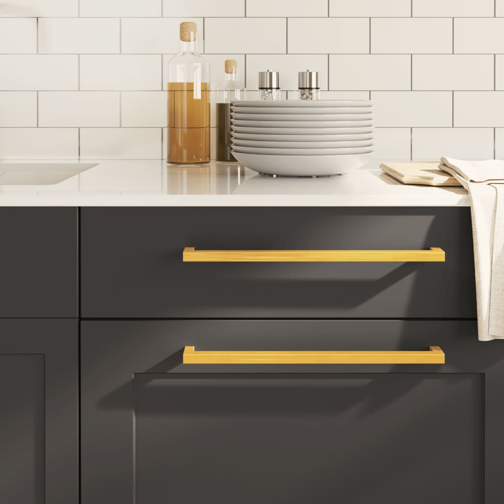 vidaXL Cabinet Handles 10 pcs Gold 320 mm Stainless Steel 1