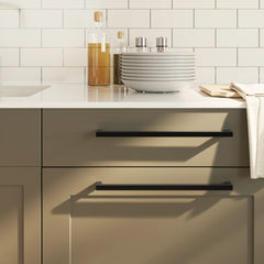 vidaXL Cabinet Handles 10 pcs Black 320 mm Stainless Steel 1