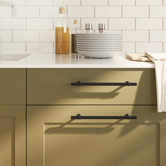 vidaXL Cabinet Handles 20 pcs Black 192 mm Stainless Steel 1
