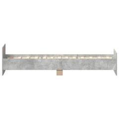 vidaXL Bed Frame without Mattress Concrete Grey 75x190 cm Small Single 5