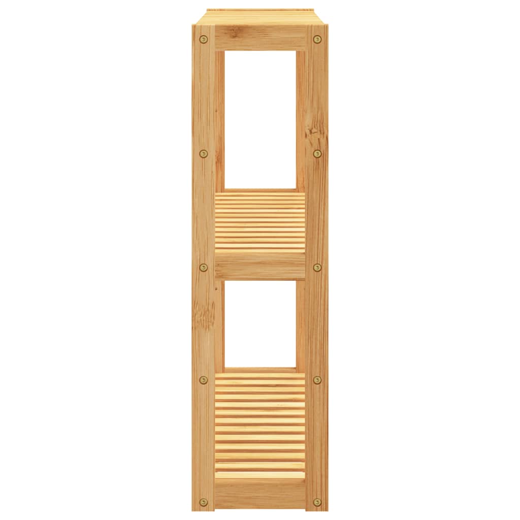 vidaXL Bathroom Shelf 3-Tier Wall-mounted 60x15x54 cm Bamboo 5