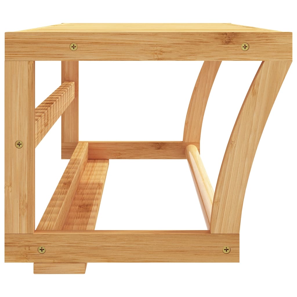 vidaXL Towel Shelf Wall-mounted 60x25x20 cm Bamboo 4