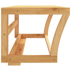 vidaXL Towel Shelf Wall-mounted 60x25x20 cm Bamboo 4