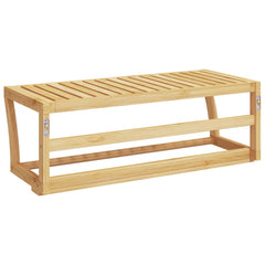 vidaXL Towel Shelf Wall-mounted 60x25x20 cm Bamboo 5