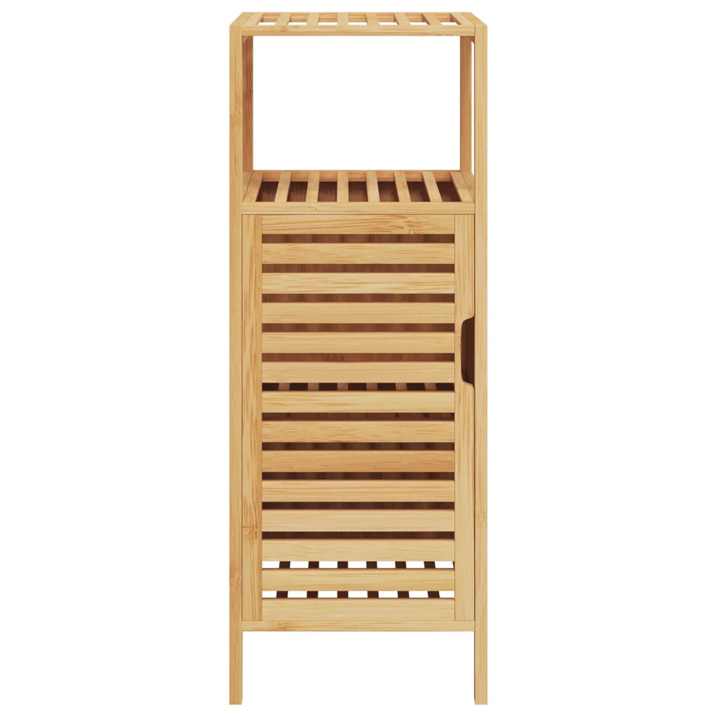 vidaXL Bathroom Cabinet with Shelf 36x33x87 cm Bamboo 3