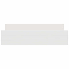 Bed Frame without Mattress 200x200 cm White