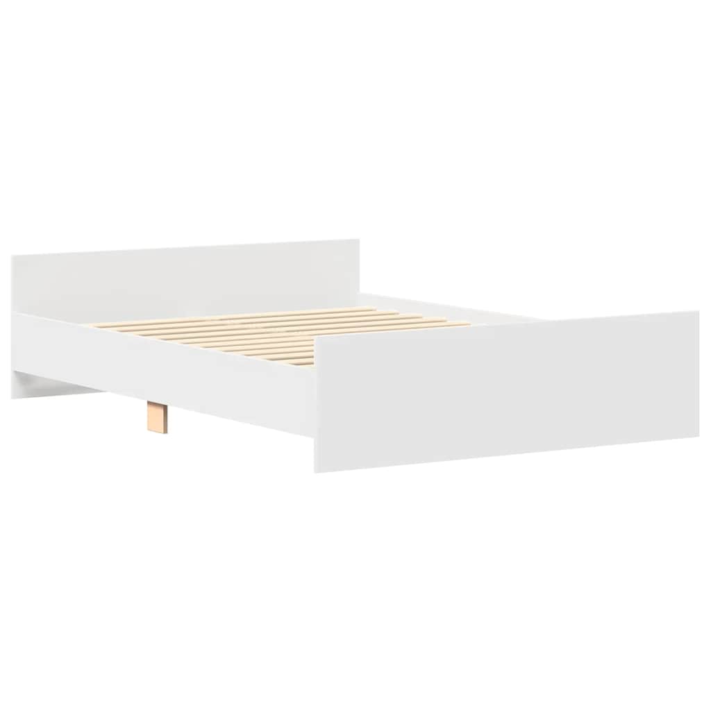 Bed Frame without Mattress 140x200 cm White