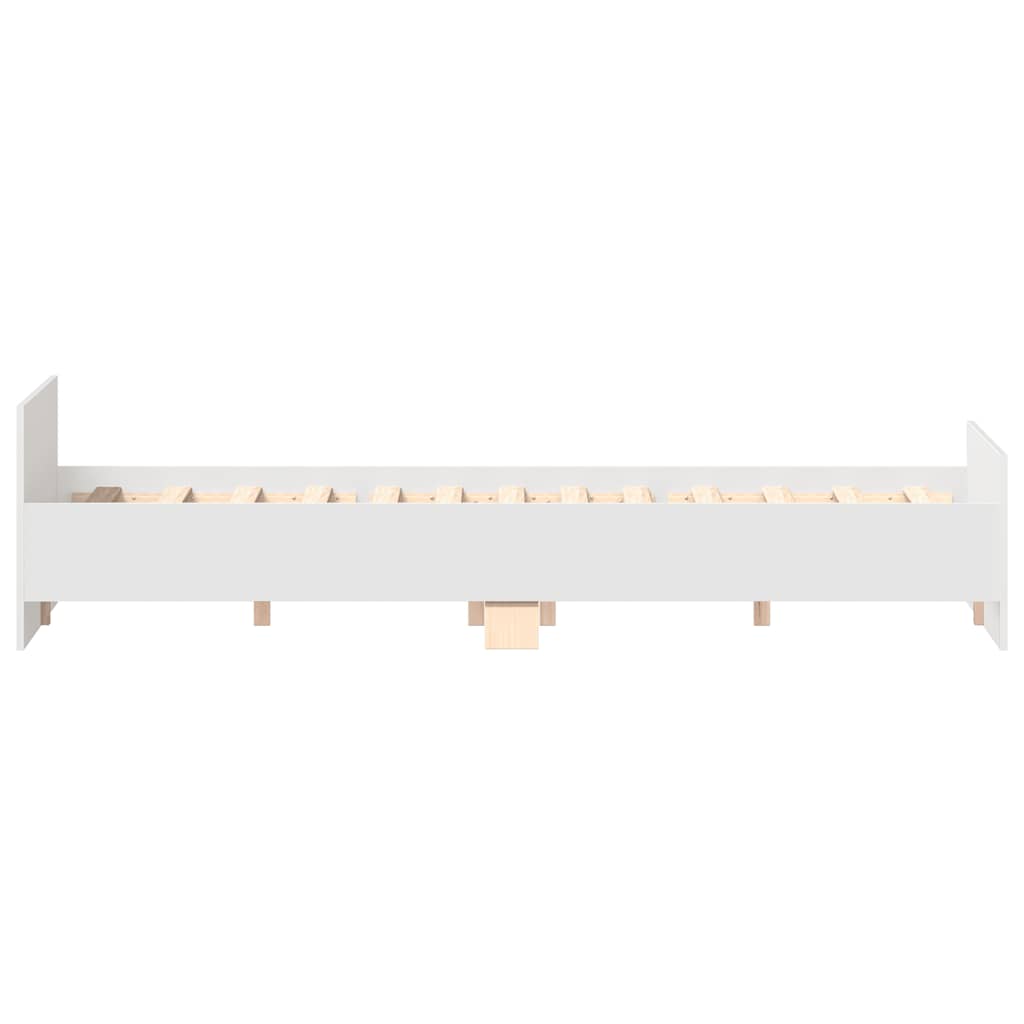 Bed Frame without Mattress 140x200 cm White