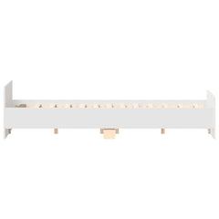 Bed Frame without Mattress 140x200 cm White