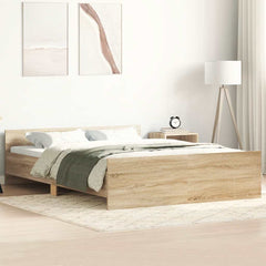 Bed Frame without Mattress 140x200 cm Sonoma oak