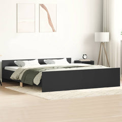 Bed Frame without Mattress 160x200 cm Black
