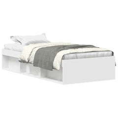 Bed Frame without Mattress 100x200 cm White