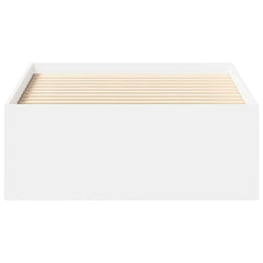 Bed Frame without Mattress 100x200 cm White