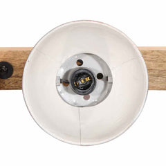 Wall Lamp 25 W Distressed 90x25 cm E27 Red Straight - 4 lamp shades