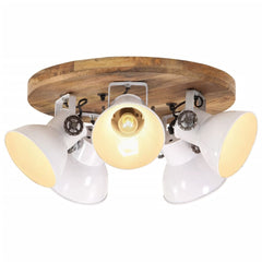 Industrial Wall Lamp 90x25 cm E27 White Round - 5 lamp shades
