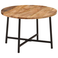 vidaXL Coffee Table 54x54x35 cm Solid Wood Mango and Iron 1