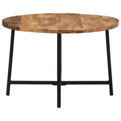 vidaXL Coffee Table 54x54x35 cm Solid Wood Mango and Iron 3