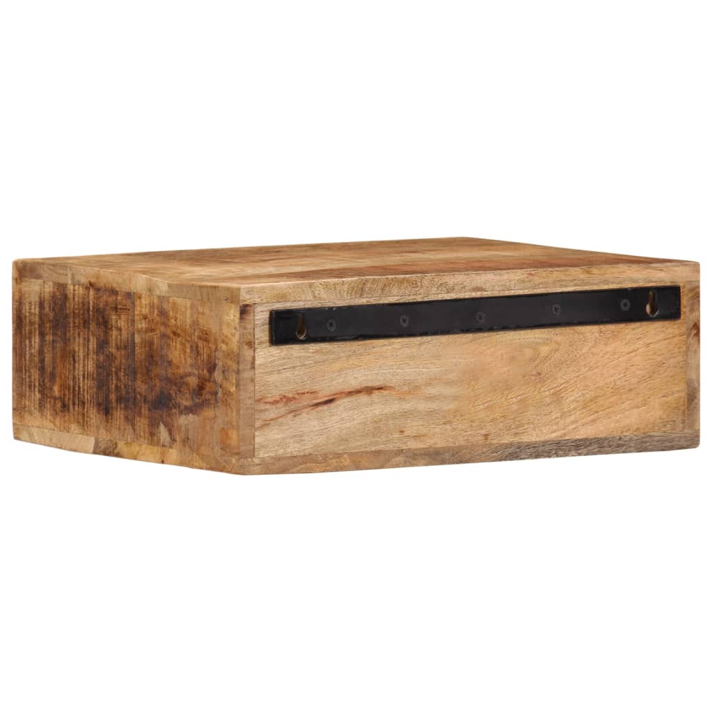 Wall-mounted Bedside Cabinet Solid Wood Mango 40 x 30 x 13.5 cm