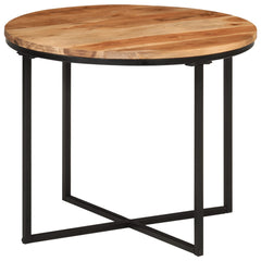 vidaXL Coffee Table 55x55x45 cm Solid Wood Acacia and Iron 1