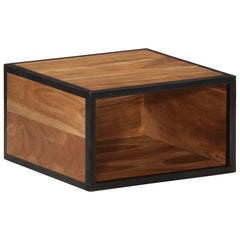 vidaXL Wall-mounted Bedside Cabinet 35x35x20 cm Solid Wood Acacia 3