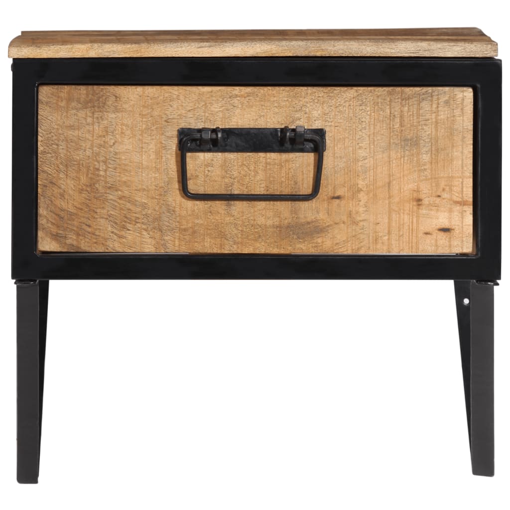 vidaXL Bedside Cabinet 40x35x40 cm Solid Wood Mango 2