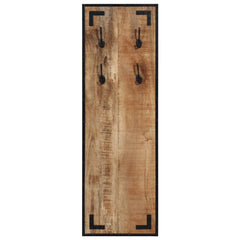 vidaXL Coat Rack 35x8x110 cm Solid Rough Wood Mango 2