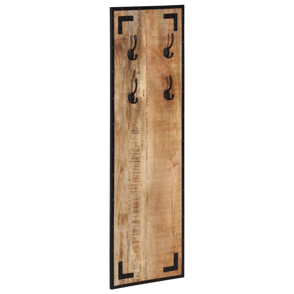 vidaXL Coat Rack 35x8x110 cm Solid Rough Wood Mango 4