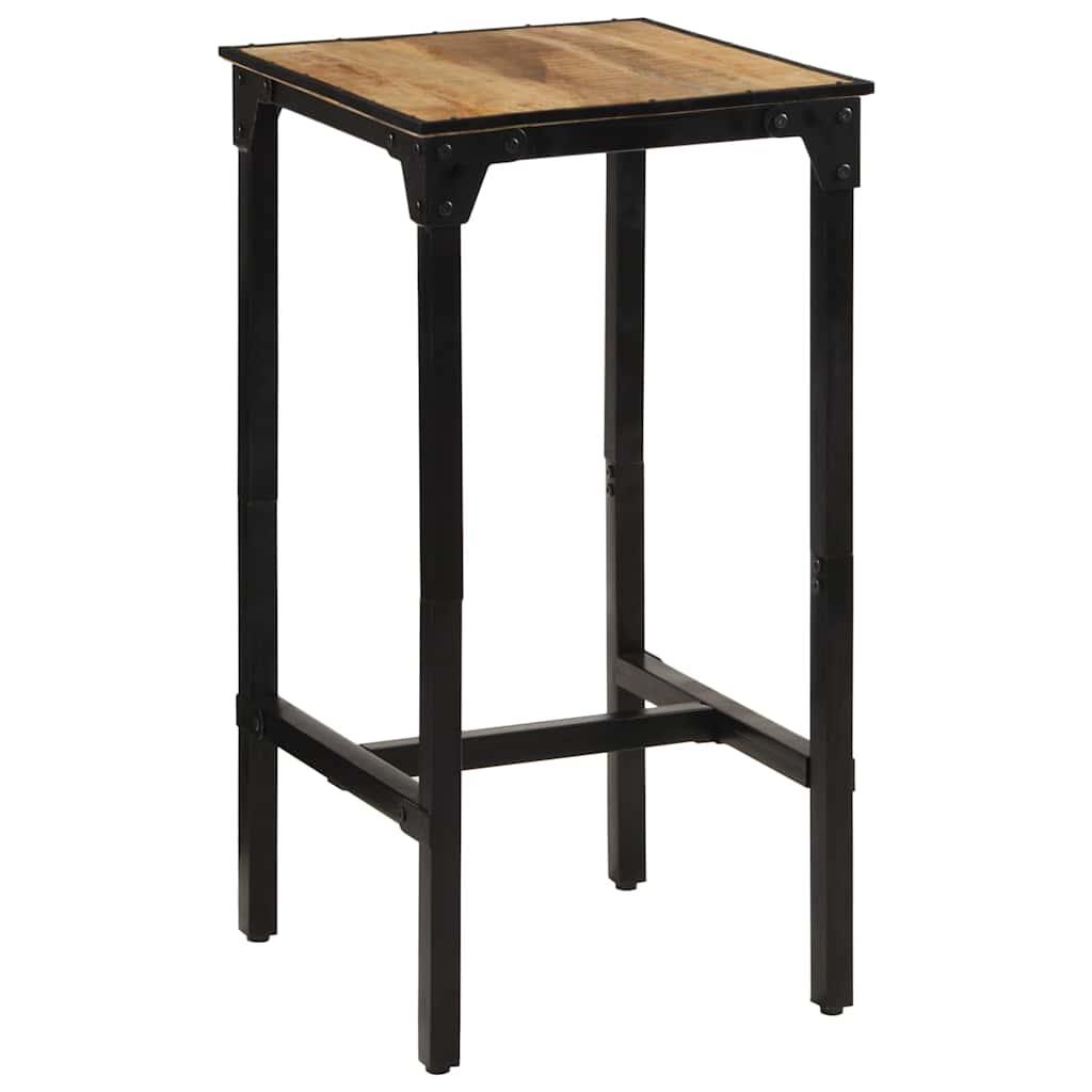 Bar Table Solid Rough Wood Mango 60 x 55 x 107 cm
