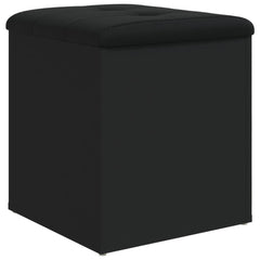 vidaXL Storage Bench Black 42x42x45 cm Engineered Wood 2
