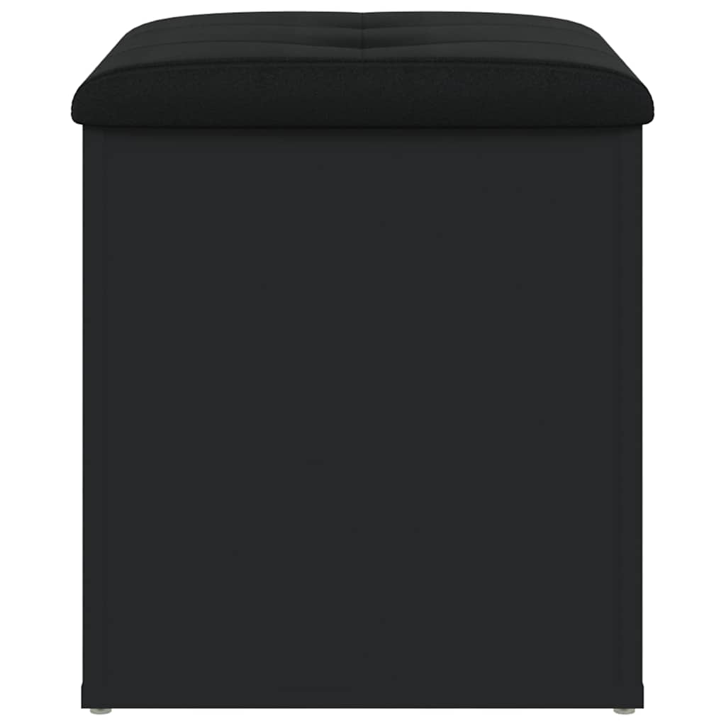 vidaXL Storage Bench Black 42x42x45 cm Engineered Wood 4