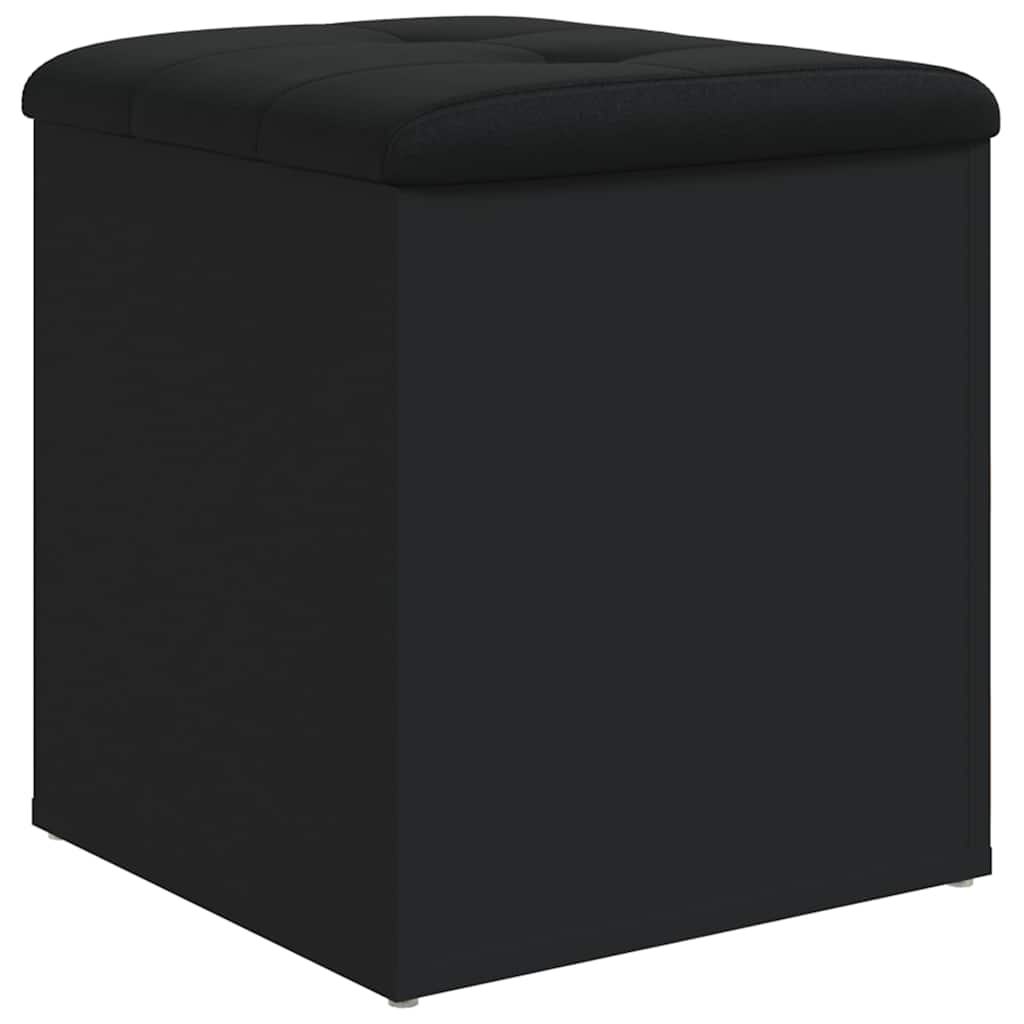 vidaXL Storage Bench Black 42x42x45 cm Engineered Wood 5