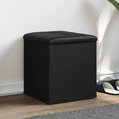 vidaXL Storage Bench Black 42x42x45 cm Engineered Wood 1