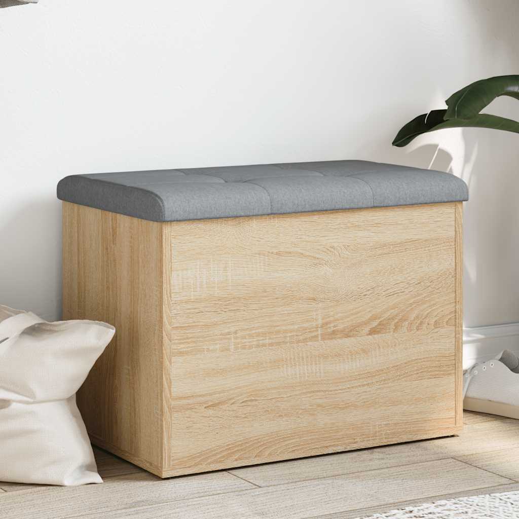 Storage Bench Engineered Wood in Sonoma Oak