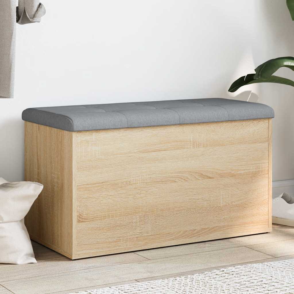 Storage Bench Engineered Wood in Sonoma Oak