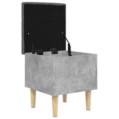 vidaXL Storage Bench Concrete Grey 42x42x46 cm Engineered Wood 4