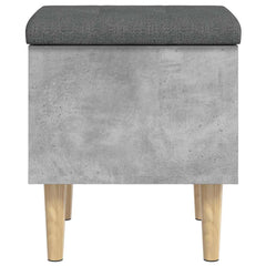 vidaXL Storage Bench Concrete Grey 42x42x46 cm Engineered Wood 5