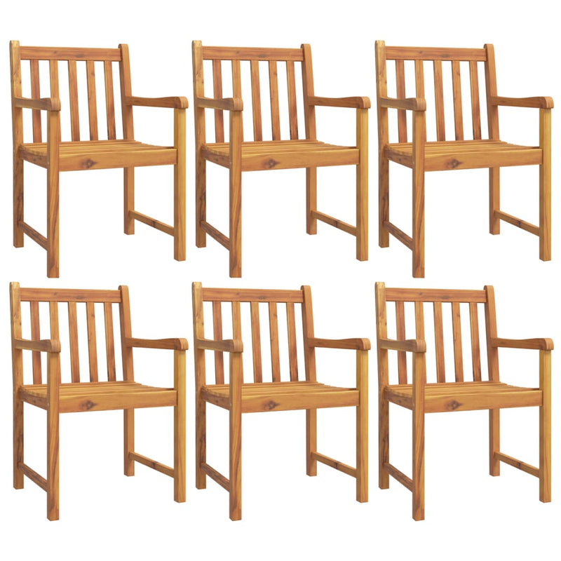 7 Piece Garden Dining Set Solid Wood Acacia